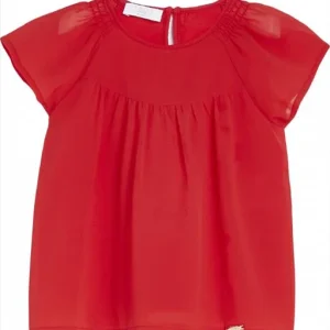 Top Liu-Jo rosso con maniche