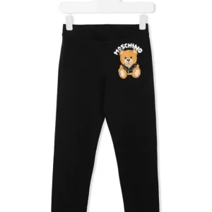 Leggings Moschino nero con Logo Iconico.