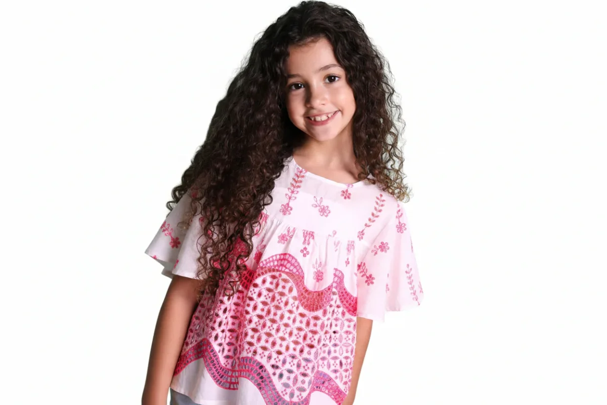 Camicia traforata fuxia Dixie - immagine 2