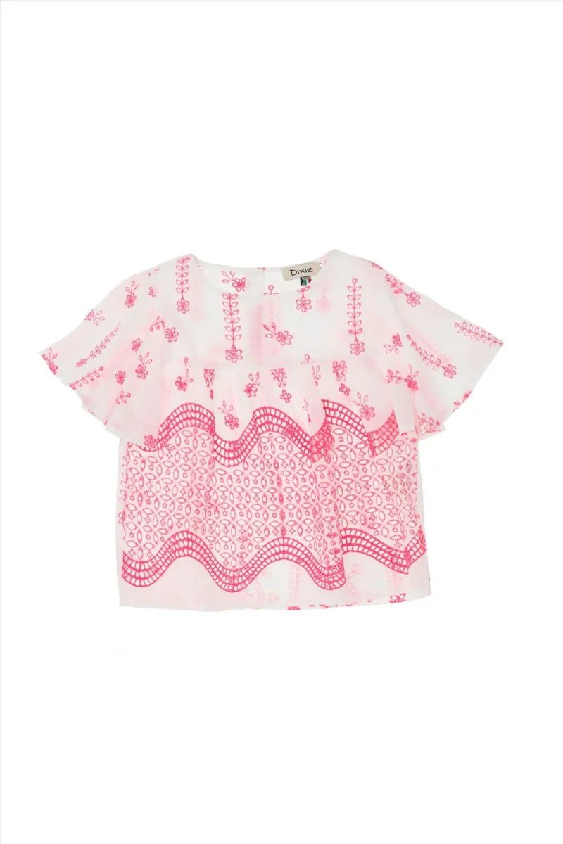 Camicia traforata fuxia Dixie - immagine 3