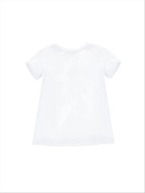 T-shirt stampa marinière in strass e perle Monnalisa. - immagine 3