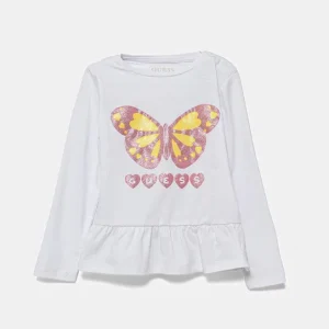 Guess t-shirt manica lunga  in cotone