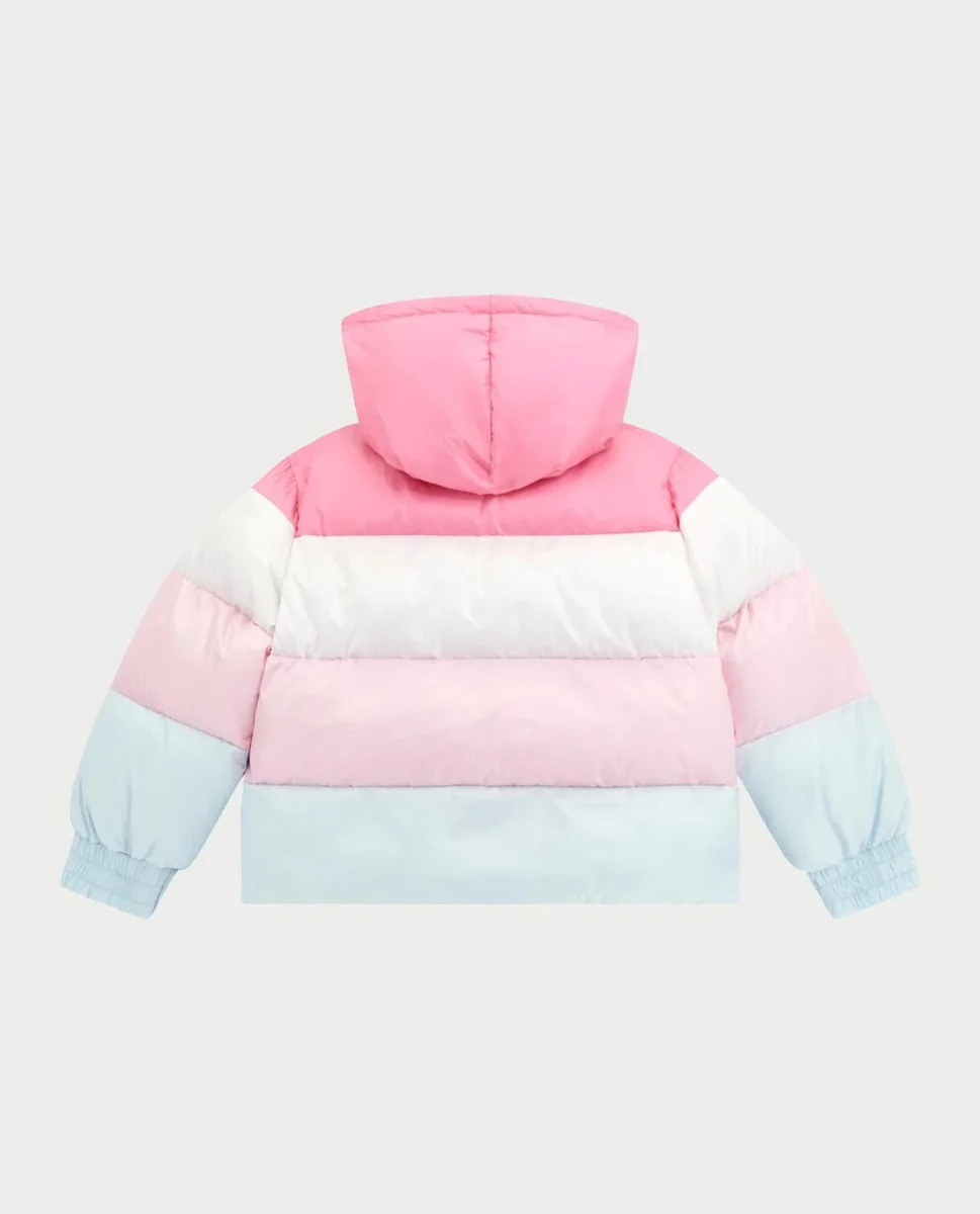 Bomber imbottito con cappuccio bambina Guess - immagine 3