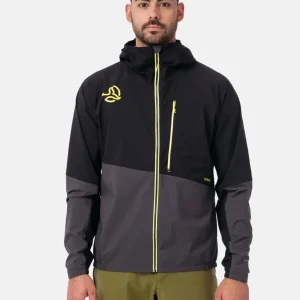 Giacca Trekking antivento da uomo nera Otto Lite - Ternua