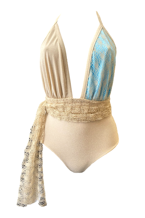 Costume intero Lamante Goldy Fucsia - immagine 3