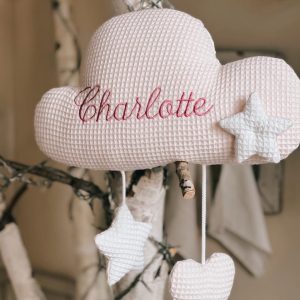 Fiocco Nascita Nuvoletta Carillon