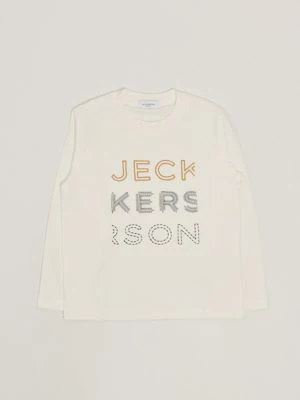 T-shirt bambino Jeckerson in cotone con triplo logo - immagine 2