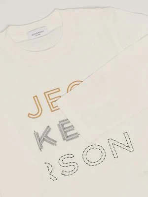 T-shirt bambino Jeckerson in cotone con triplo logo - immagine 4