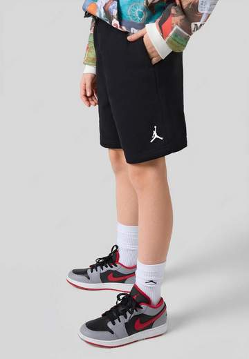 JORDAN Shorts Brooklyn Fleece nero per bambino e bambina - immagine 2