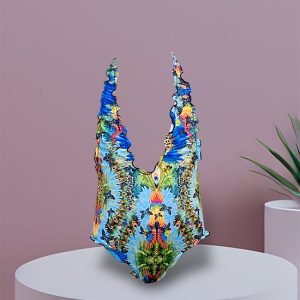 Costume da bagno intero bambina Lamante stampa Wild