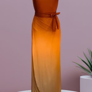 Copricostume gonna lunga pareo Ruggine