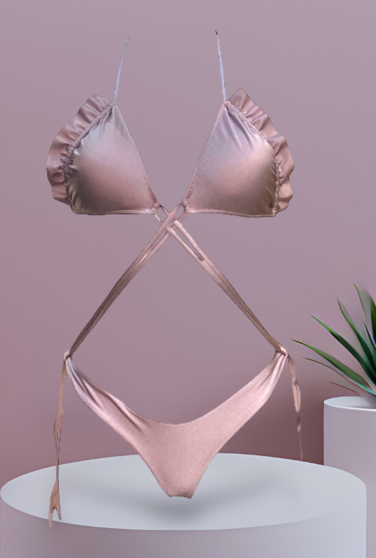 Bikini triangolo componibile Cassy Lilla - immagine 4