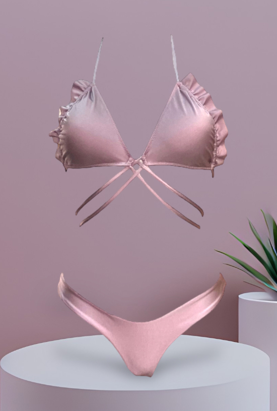 Bikini triangolo componibile Cassy Lilla - immagine 5