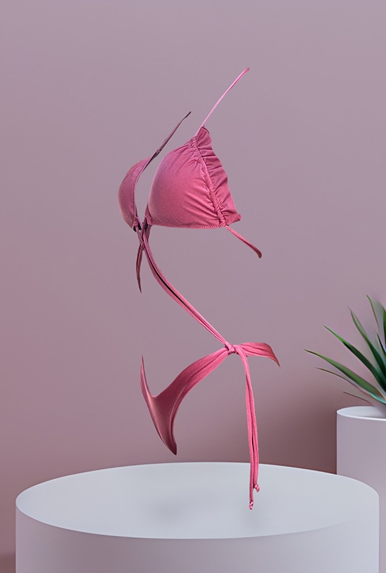 Bikini triangolo componibile Cassy Fucsia - immagine 7