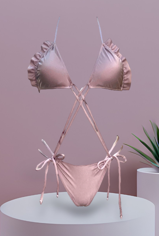 Bikini triangolo componibile Cassy Lilla - immagine 3