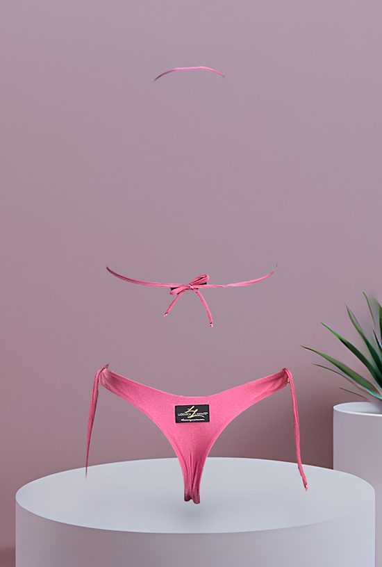 Bikini triangolo componibile Cassy Fucsia - immagine 8