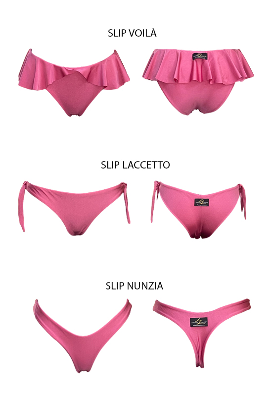 Bikini triangolo componibile Cassy Fucsia - immagine 9