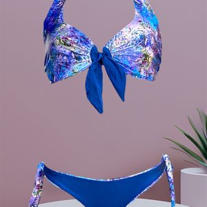 Bikini triangolo ferretto Differenziato Double-Face UTS Blu