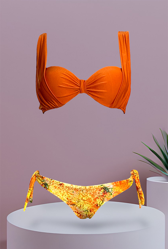Bikini Coppa componibile Roy UTS Arancione - immagine 4