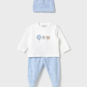 Tutina Spezzata Con Cappello In Cotone