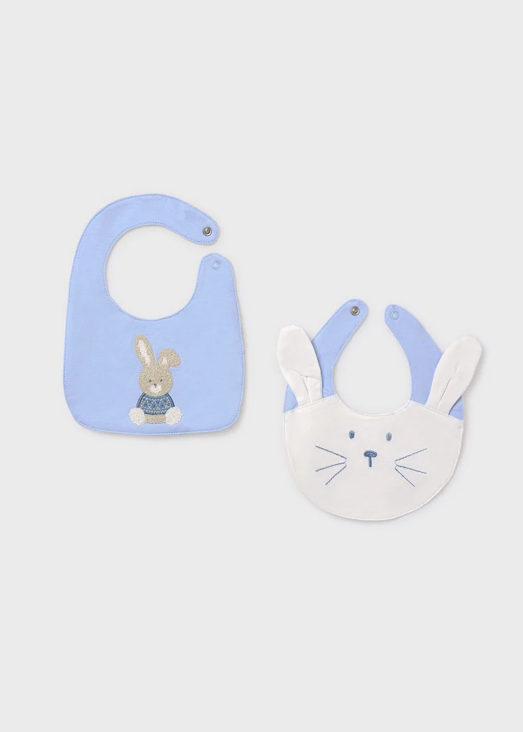 Set 2 bavaglini applicazioni impermeabili neonato