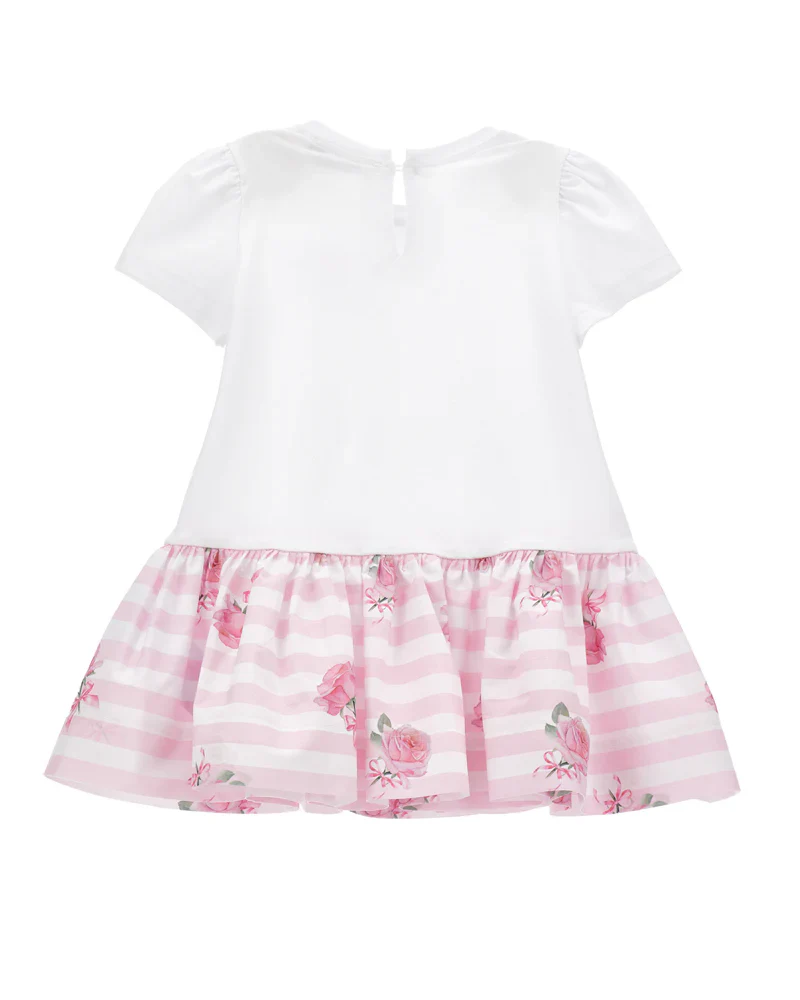 Vestito Floreale Rosa/Bianco da Neonata - immagine 3
