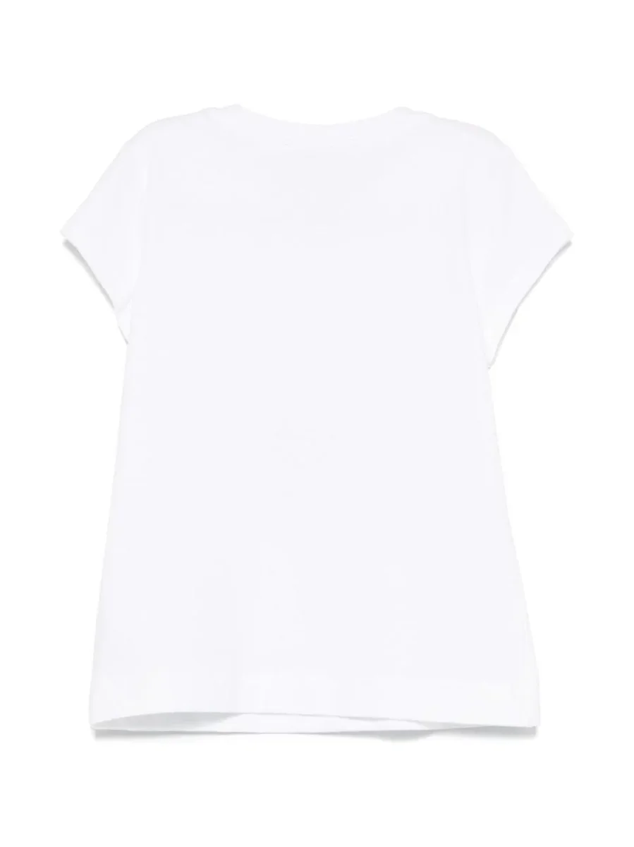 T-shirt per bambina Monnalisa bianco con stampa grafica x Disney - immagine 3