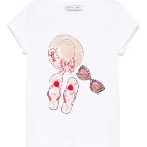 T-shirt con stampa Capri