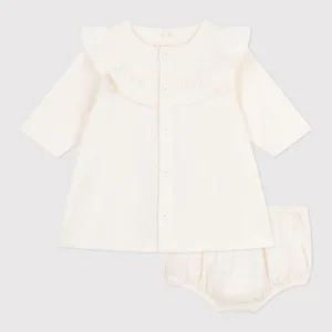 ABITO DA CERIMONIA IN VELLUTO RICAMATO E BLOOMER ABBINATO