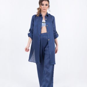 Pantalone Lucy  blu/bianco