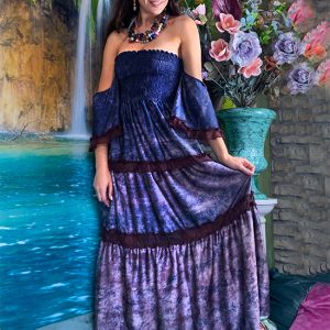 Abito Barbara stampa Rocks