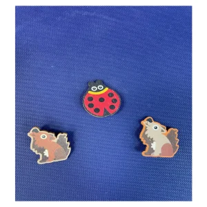 SPILLA LUPETTO O COCCINELLA IN LEGNO