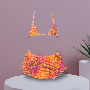 Bikini bambina Triangolino stampa Butterfly