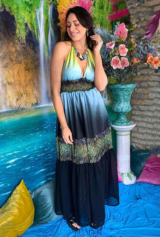 Abito Martina stampa Island - immagine 2