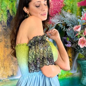 Abito Barbara stampa Island