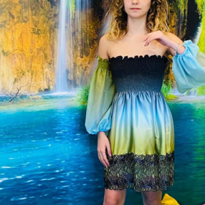 Vestito Island corto con variante colore