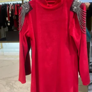 Abitino in ciniglia rosso