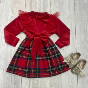 Abitino scozzese con fiocco