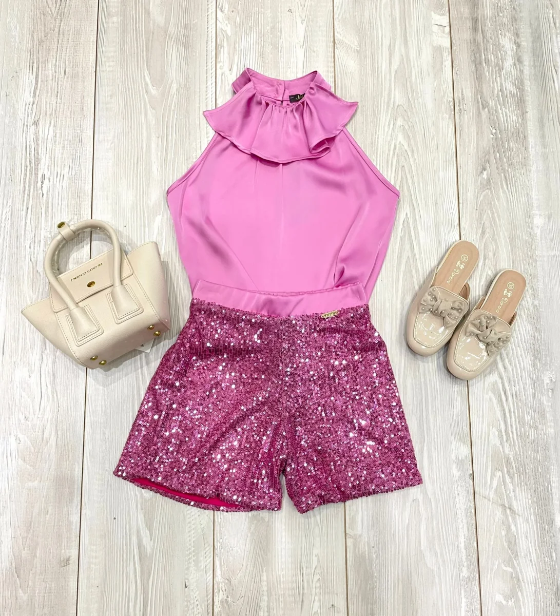 Shorts glitter j'aimè - immagine 2