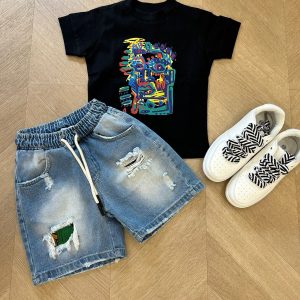 t-shirt love nera