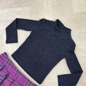 maglia brillantinata nera