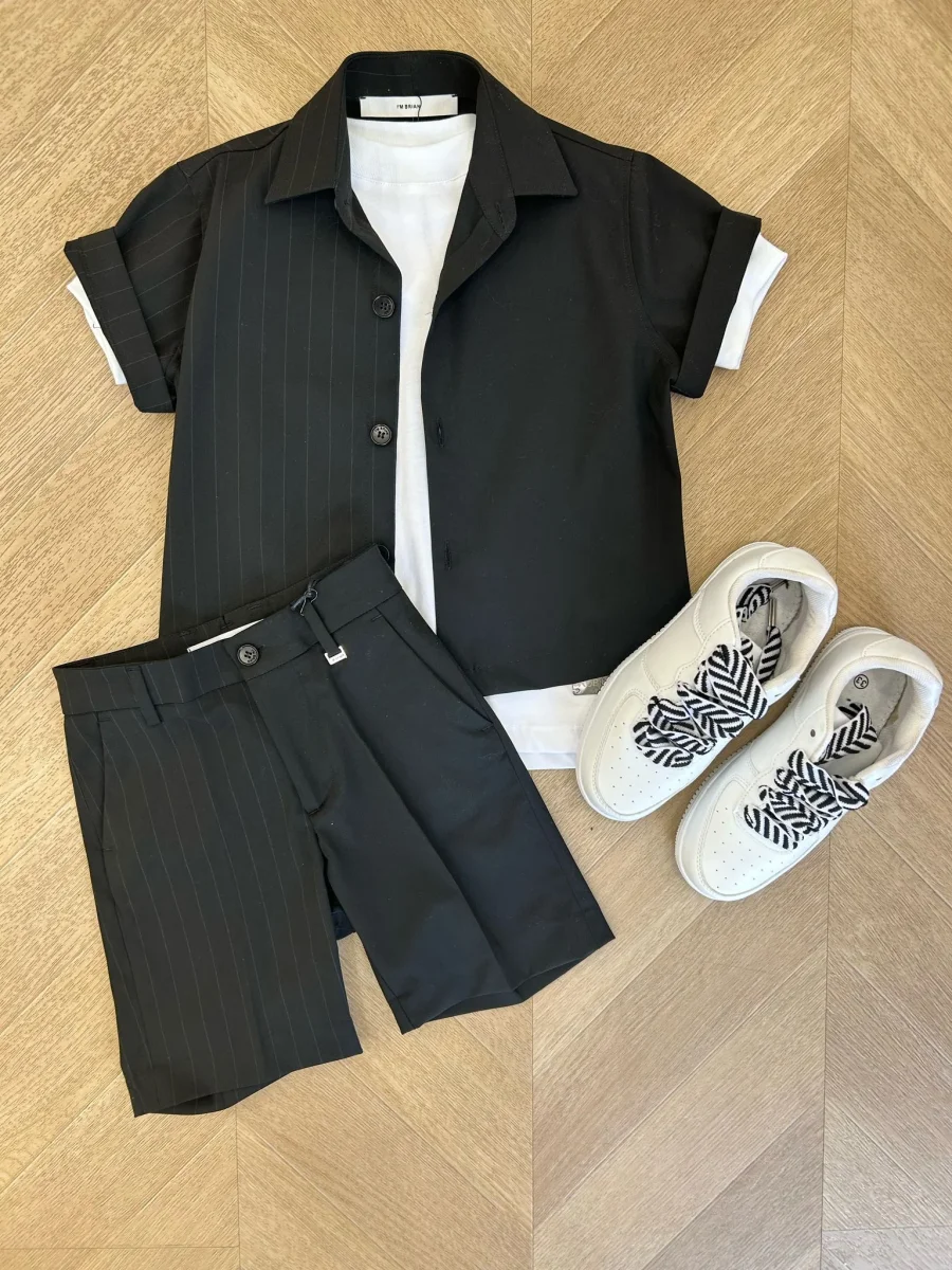 coordinato gessato - immagine 5