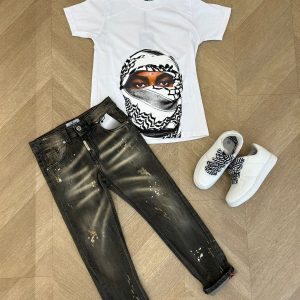 jeans dan nero sabbiato