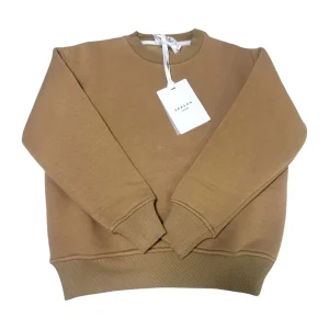 Felpa girocollo  Cammello