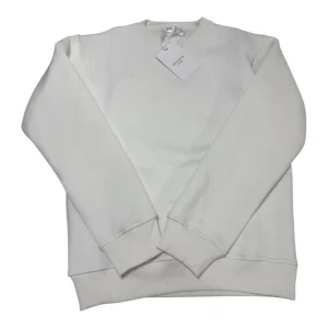 Felpa girocollo  02 bianca