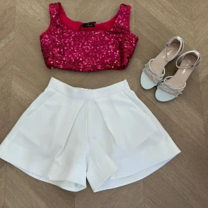 Short bianco fun fun