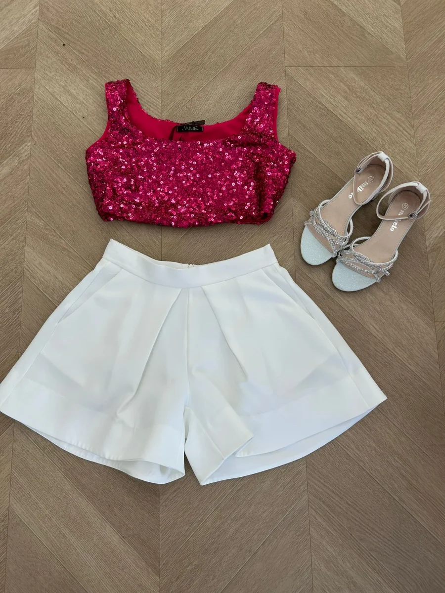 Short bianco fun fun - immagine 2