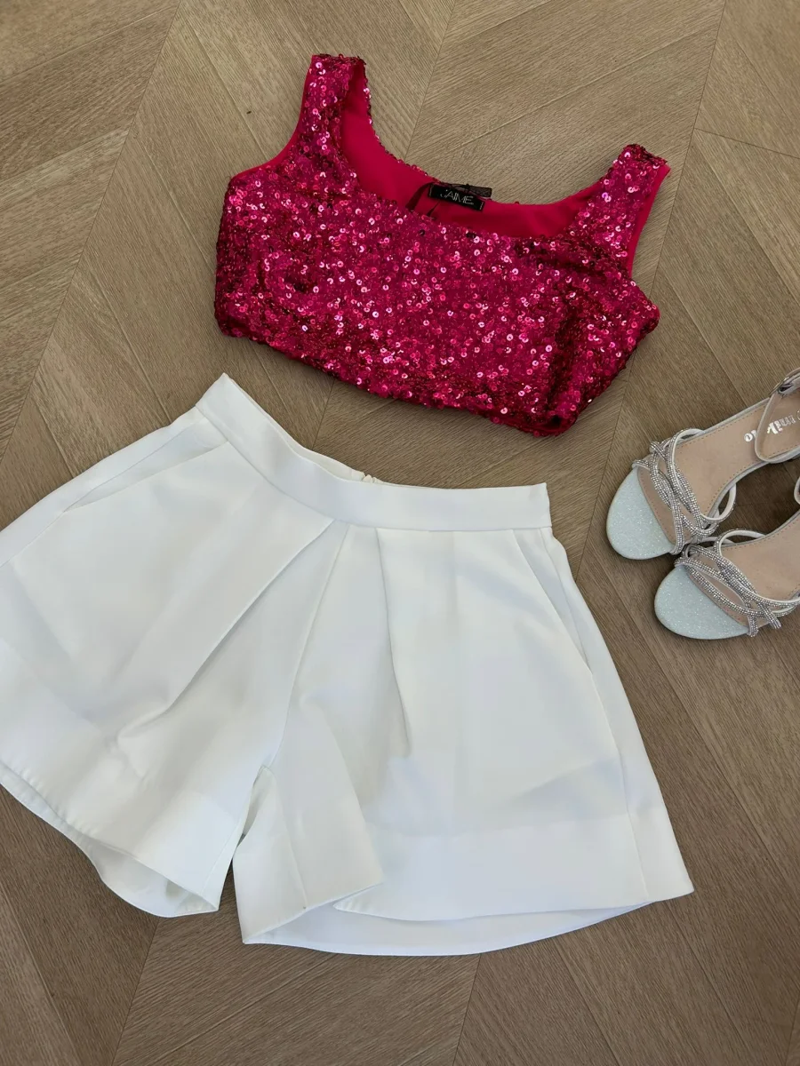 Short bianco fun fun - immagine 3