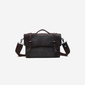 Borsa tracolla canvas wax leather ganci vari colori