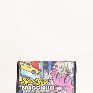 Portafoglio Braccialini Cartoline New York portamonete esterno
